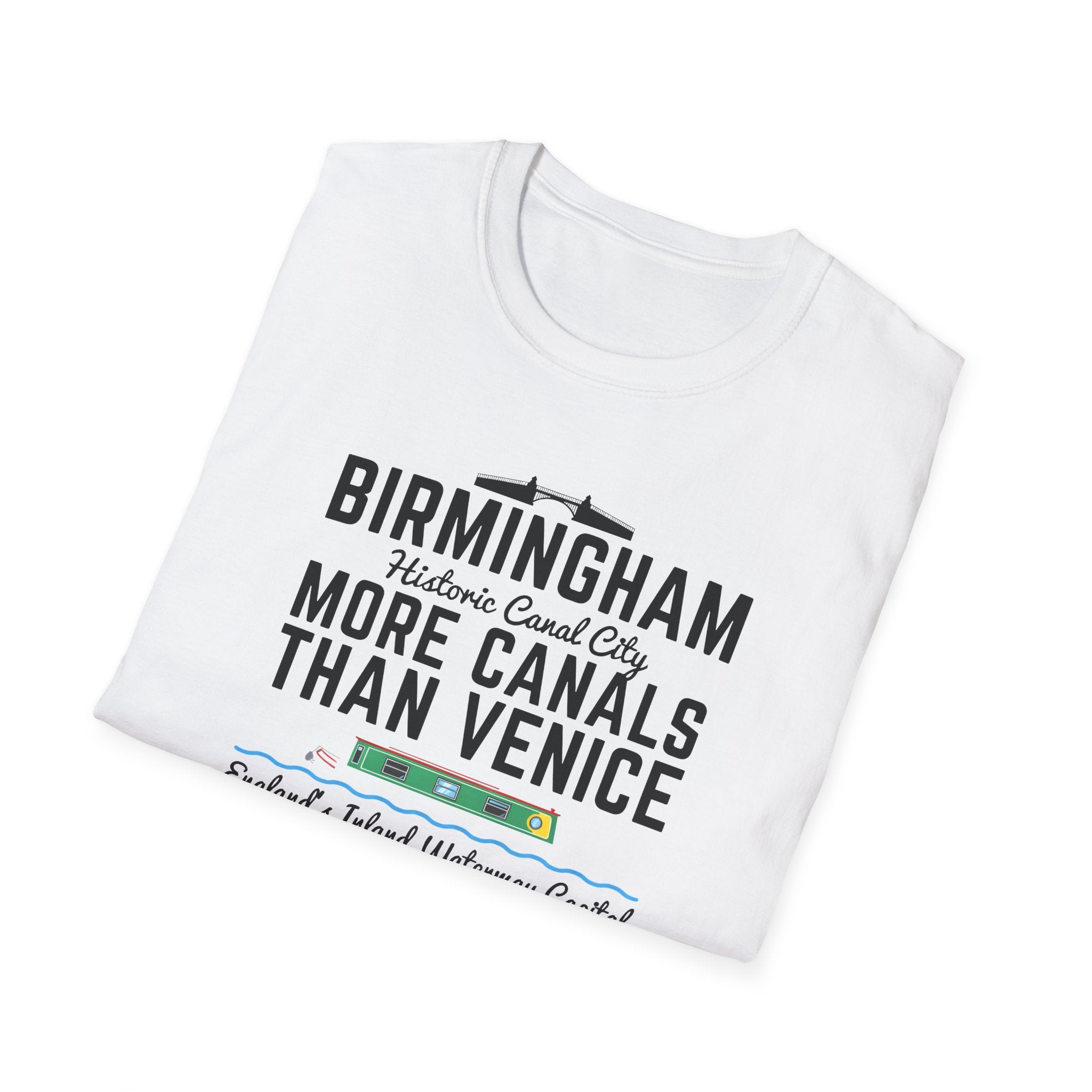 Fat Boris Store: Historic Birmingham "More Canals Than Venice" T-Shirt