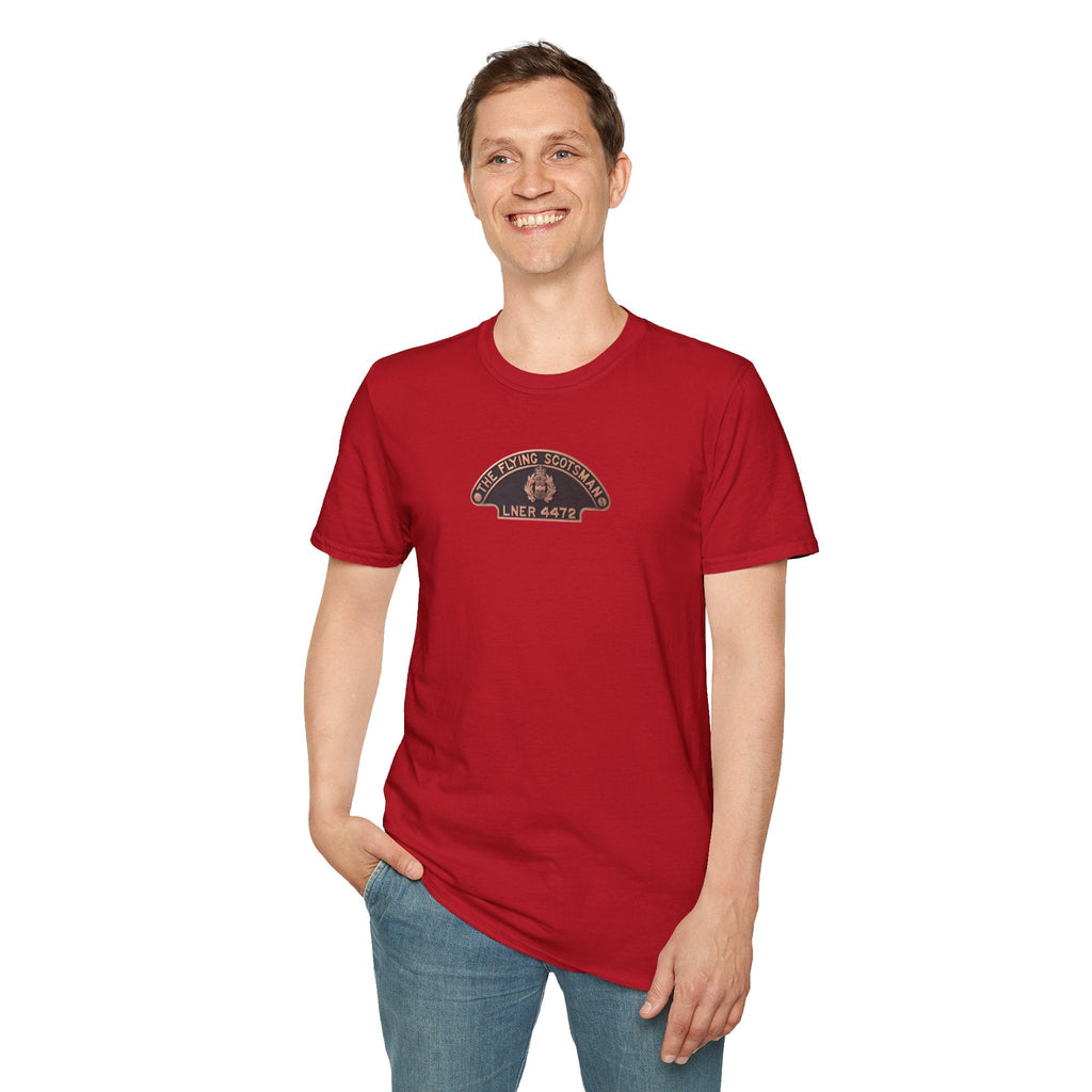 Flying Scotsman LNER 4472 Name Plate T-Shirt Printify