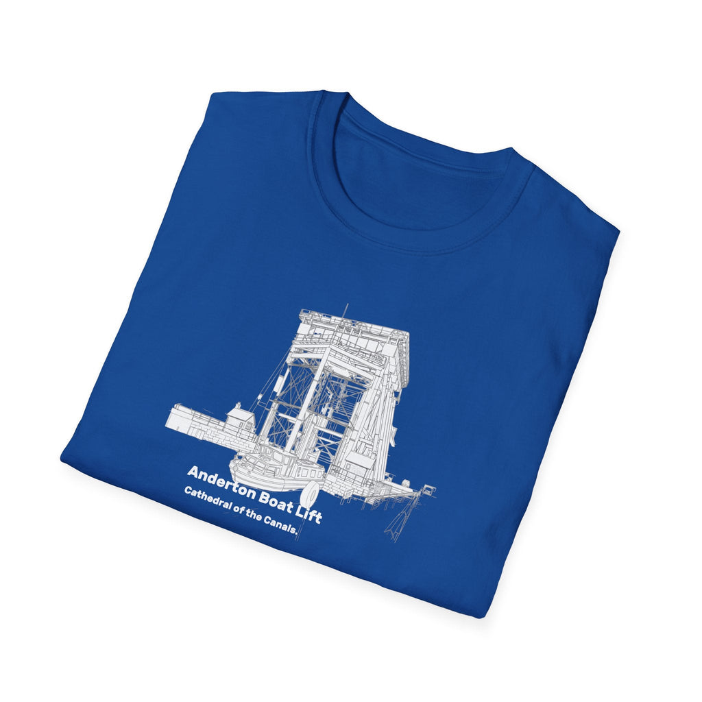 Anderton Boat Lift T-Shirt |  Cathedral of the Canals. canal landmark Printify