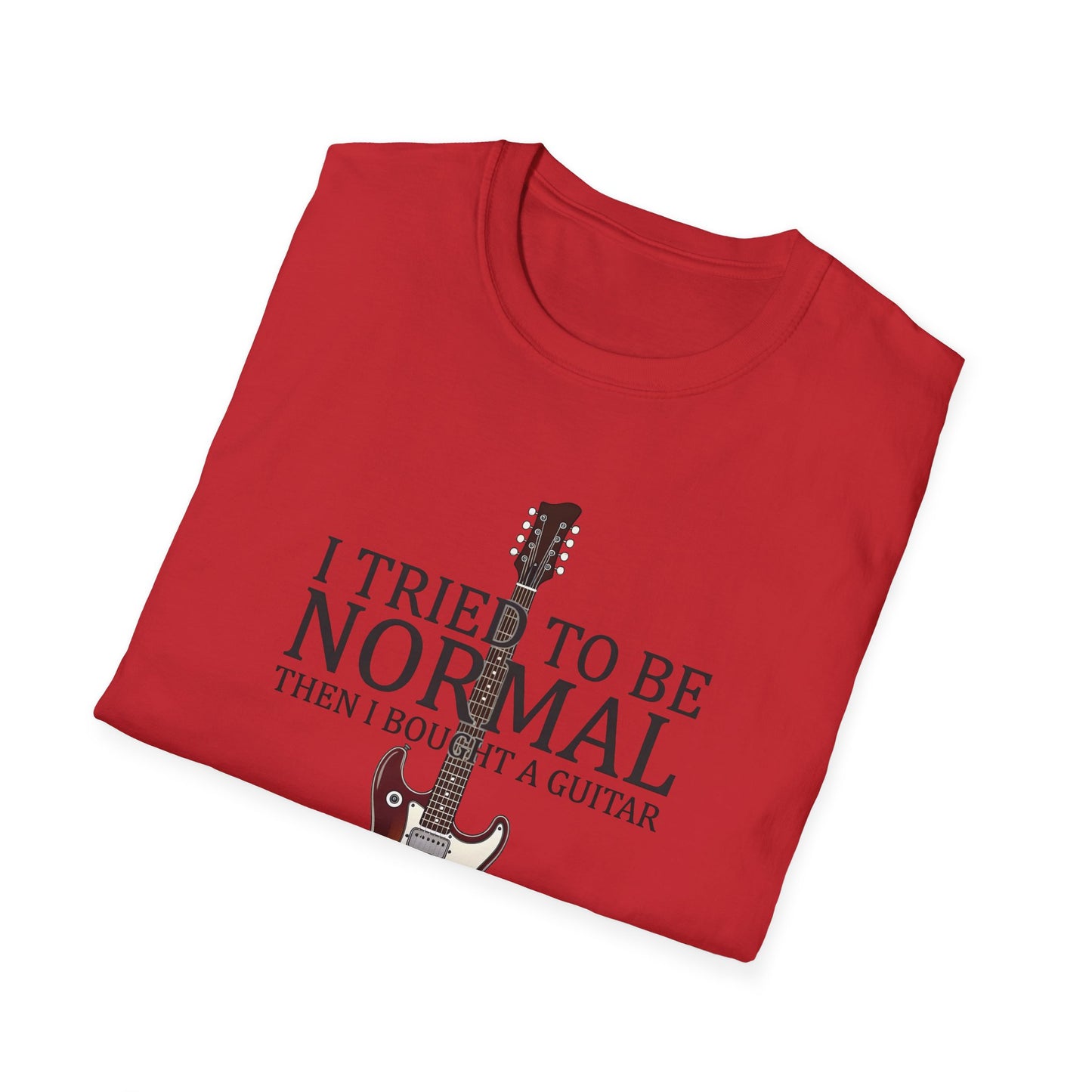 "I Tried To Be Normal..." Funny Guitar T-Shirt - Premium Cotton Tee