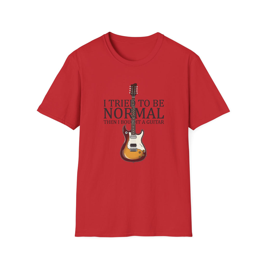 "I Tried To Be Normal..." Funny Guitar T-Shirt - Premium Cotton Tee