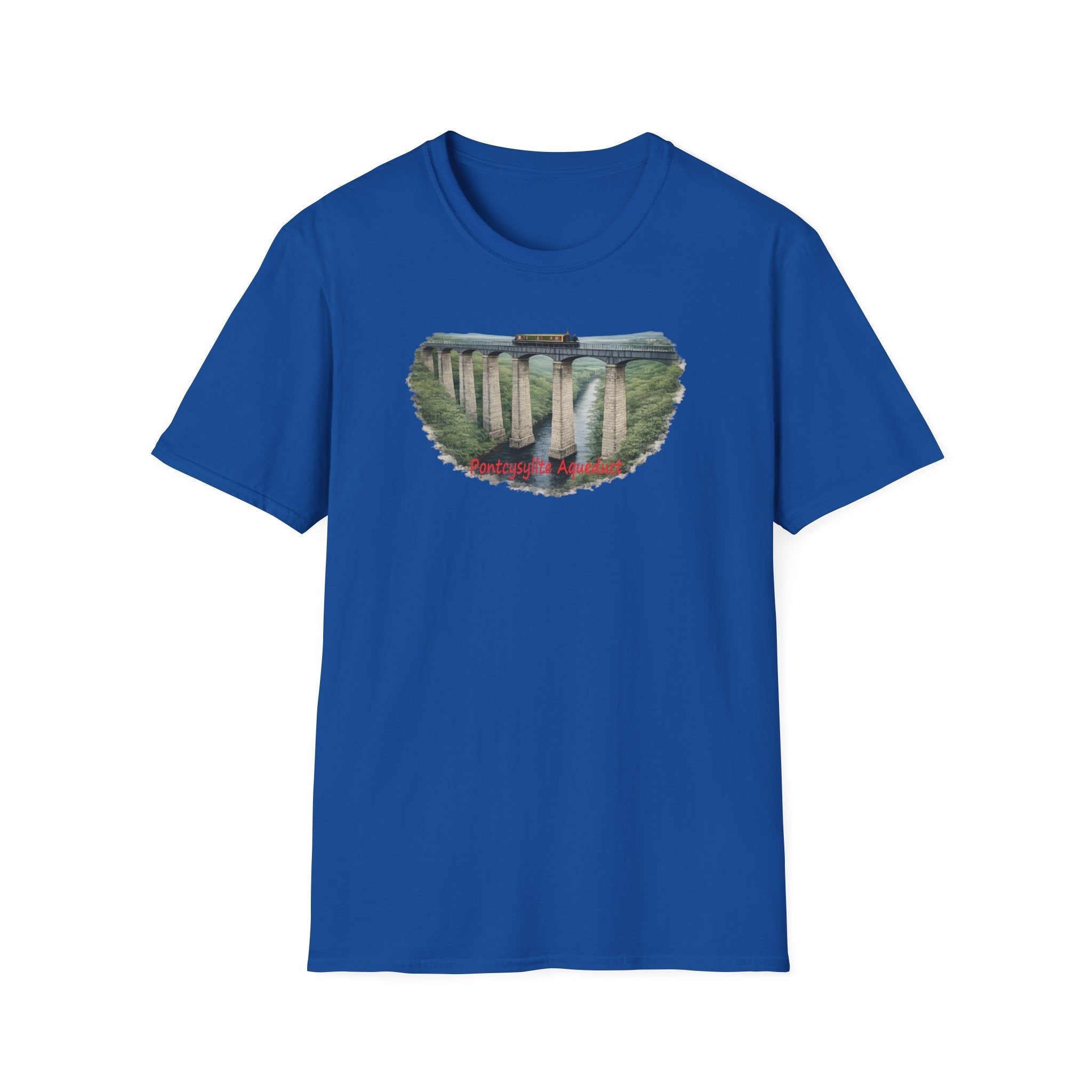 Pontcysyllte Aqueduct Canal Narrowboat World Heritage T Shirt Printify