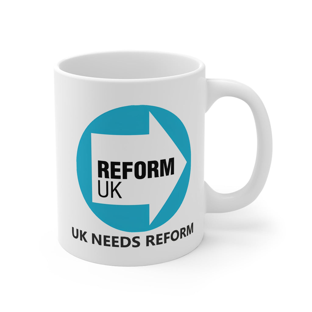 Political Logo White Mug - UK Reform Party Printify
