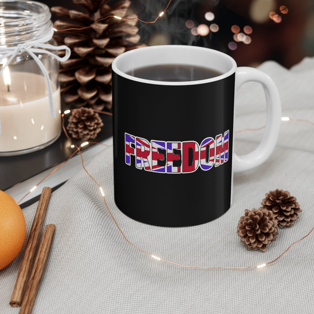 Union Jack Freedom 11oz Mug — British Pride Coffee Cup Printify