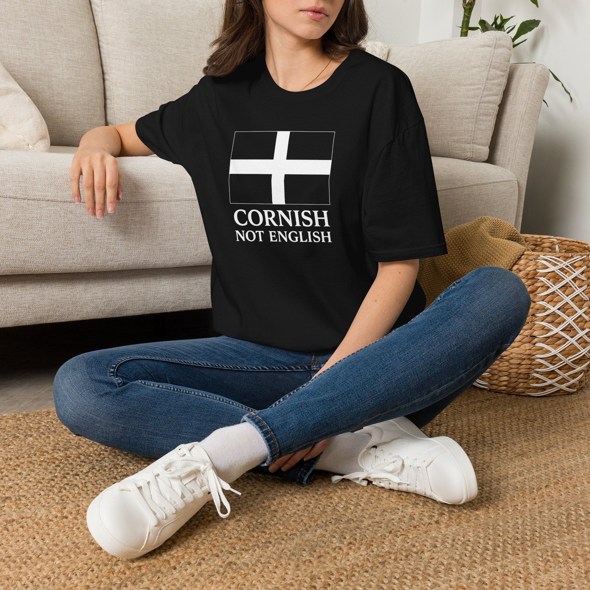 Cornish Not English T-Shirt — Cornwall Flag Tee for Locals & Travelers Printify