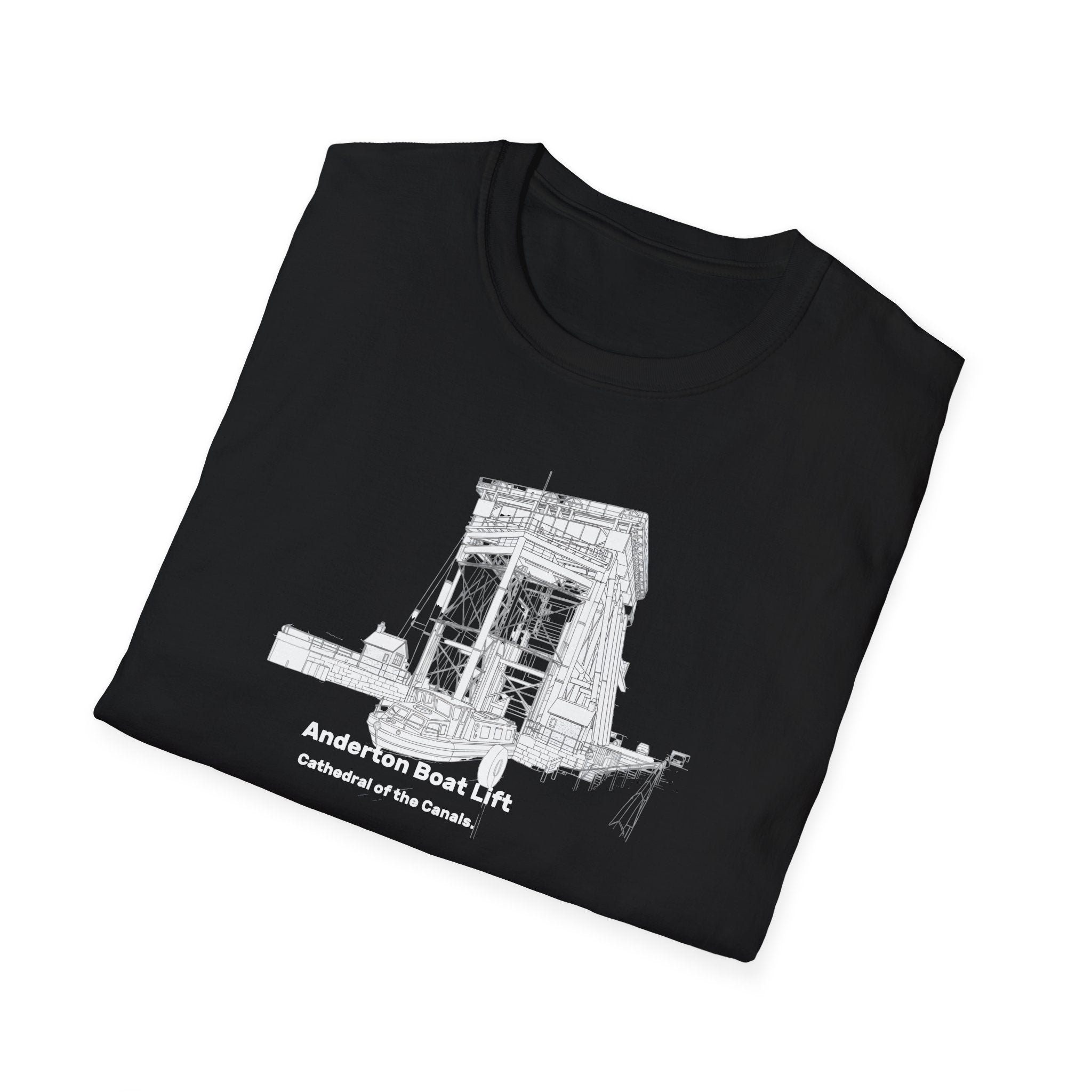 Anderton Boat Lift T-Shirt |  Cathedral of the Canals. canal landmark