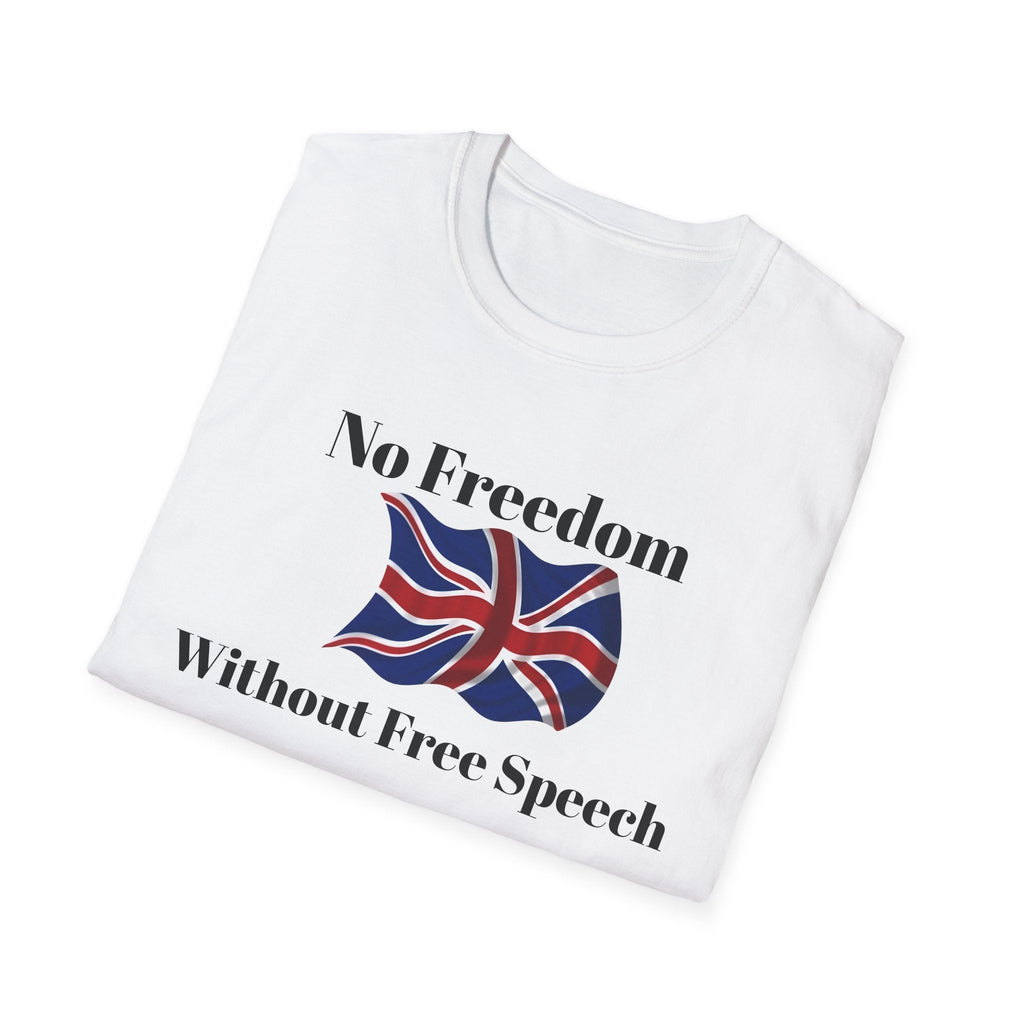 "No Freedom Without Free Speech" T-Shirt — Free Speech Graphic Tee Printify