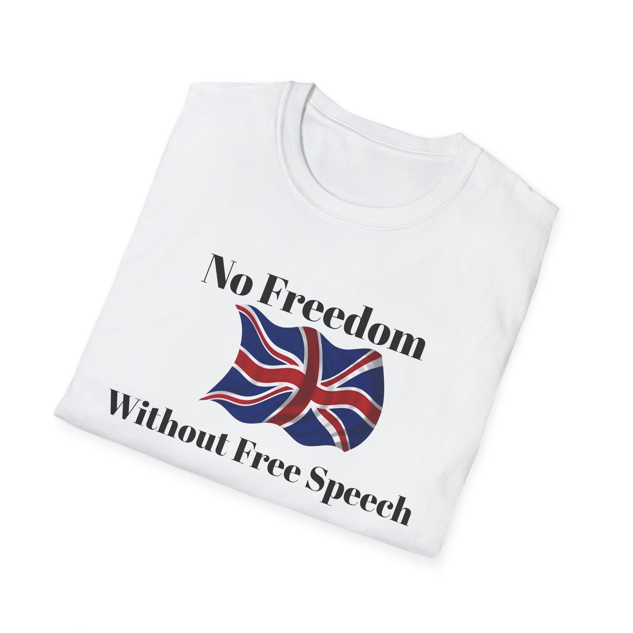 "No Freedom Without Free Speech" T-Shirt — Free Speech Graphic Tee