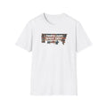 White distressed vintage Union Jack tee that doubles as social commentary. The faded flag design channels retro British nostalgia, while the cheeky slogan "Things Ain't What They Used to Be" 