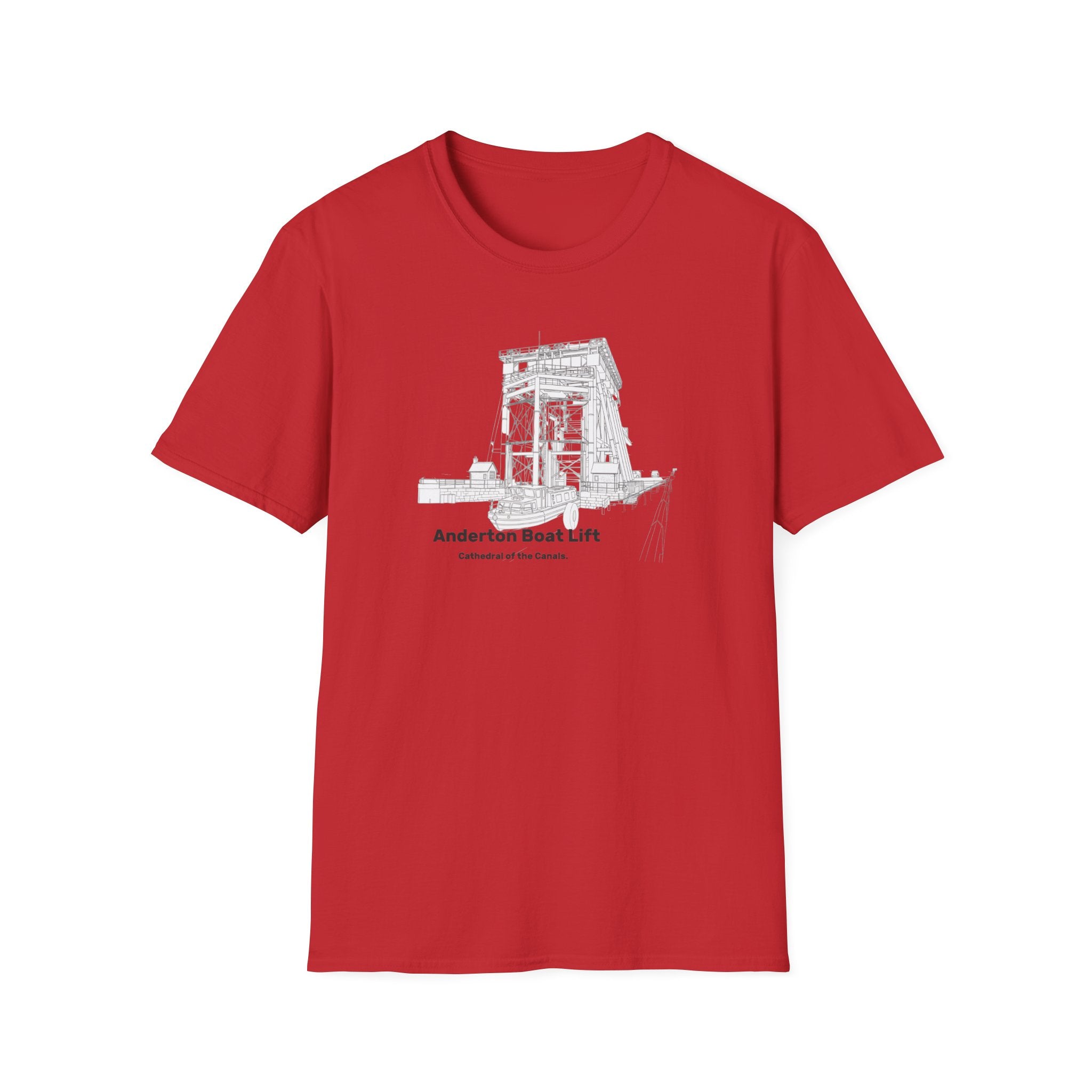 Anderton Boat Lift T-Shirt |  Cathedral of the Canals. canal landmark