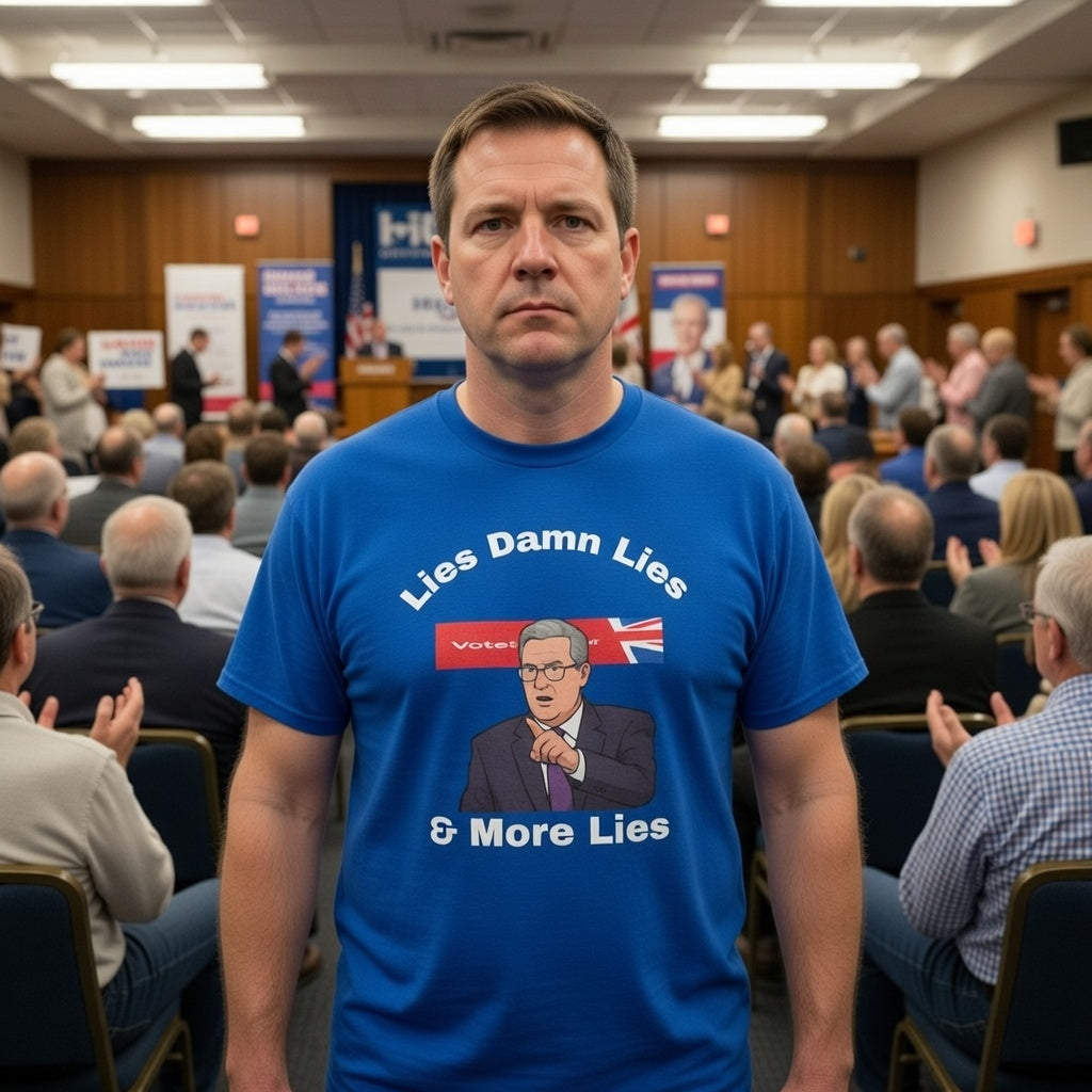 Political Protest Unisex T-Shirt - Keir Starmer Lies Damn Lies and More Lies