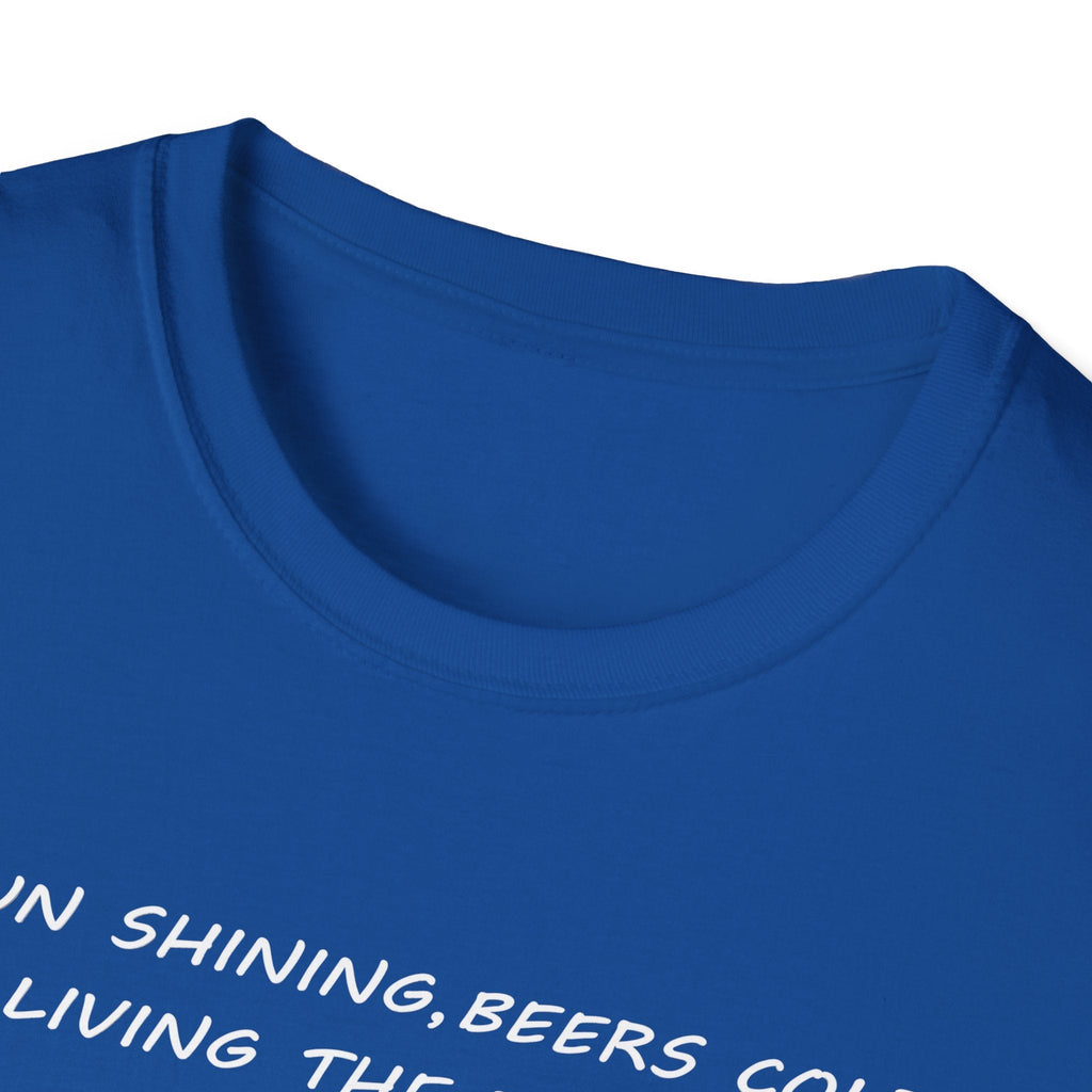 English Canal Narrow Boat Living the Dream Living the Nightmare funny T Shirt Printify