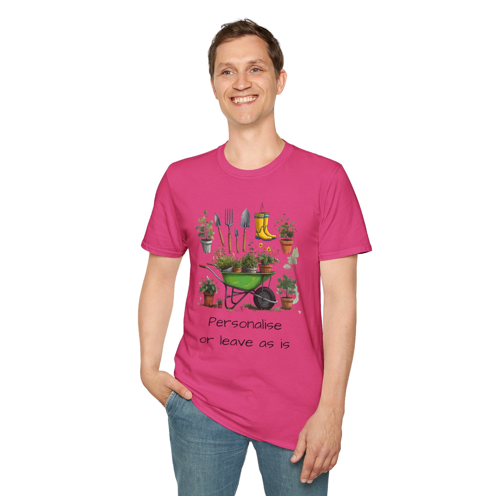 Gardening Tools Wheelbarrow T‑Shirt — Plant Lover Garden Tee Printify