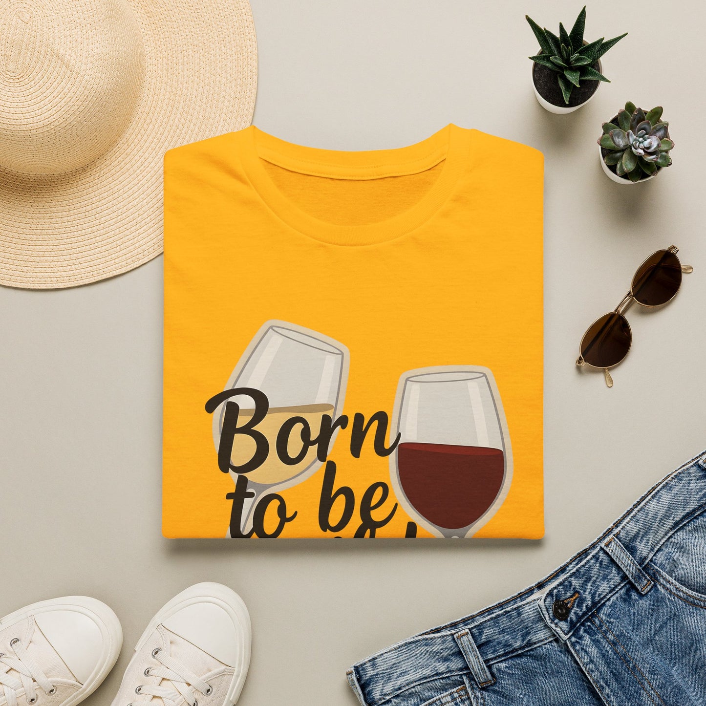 Born to Be Wild But Only Until 9pm or So Wine T-Shirt | Gildan Softstyle Printify