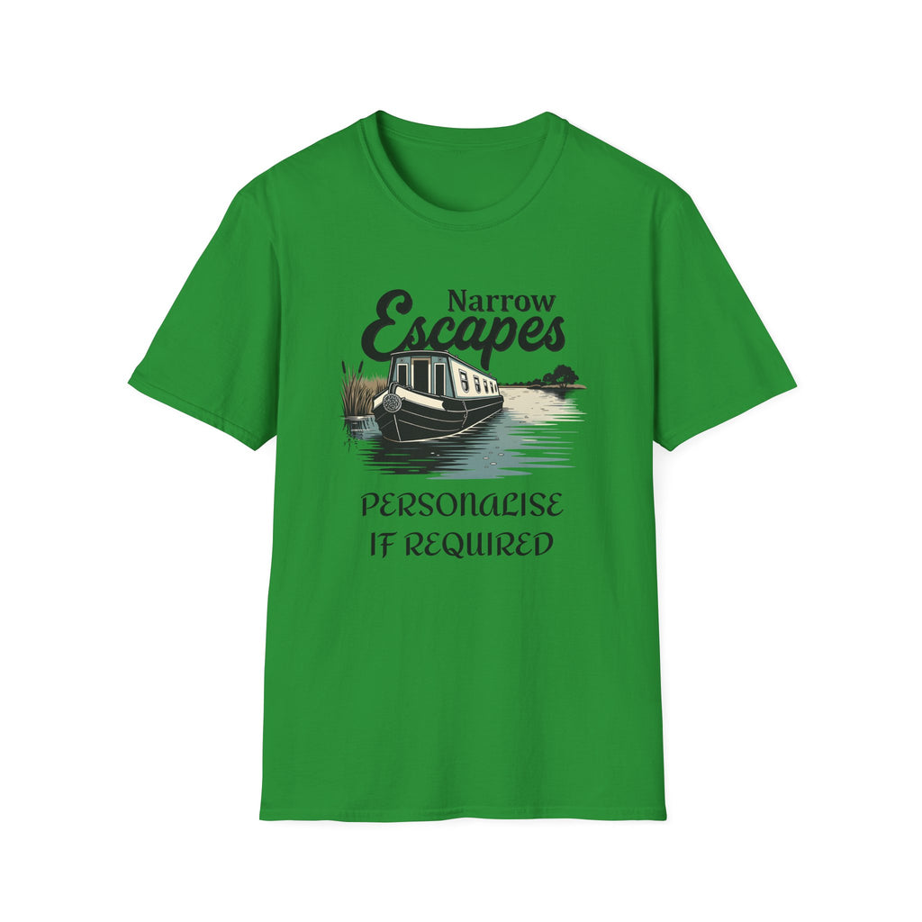 Classic Narrowboat t-shirt perfect for canal lovers, narrowboat owners & fans of Channel 4’s Narrow Escapes. Printify