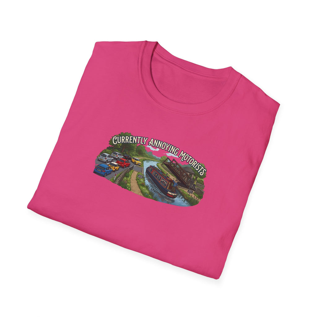 currently annoying motorists-canal swing bridge narrowboat humour t shirt