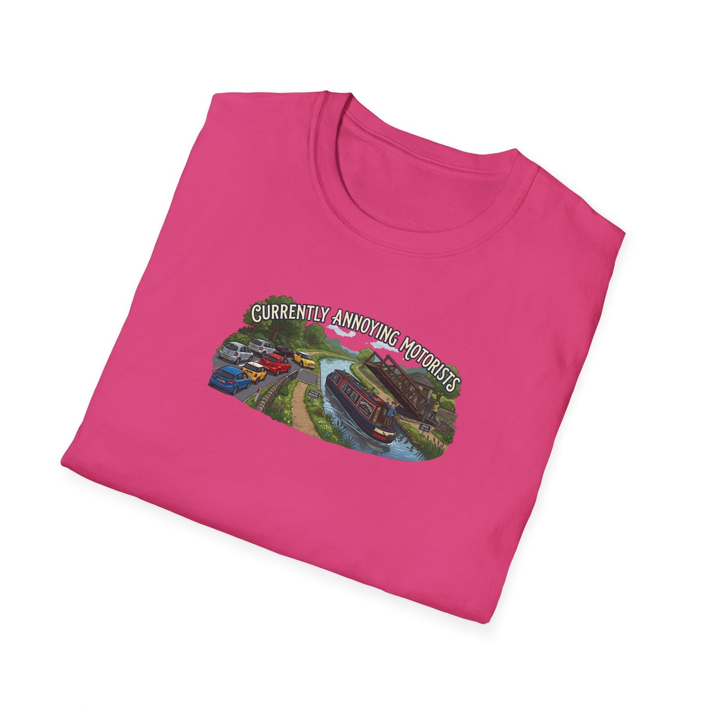 currently annoying motorists-canal swing bridge narrowboat humour t shirt