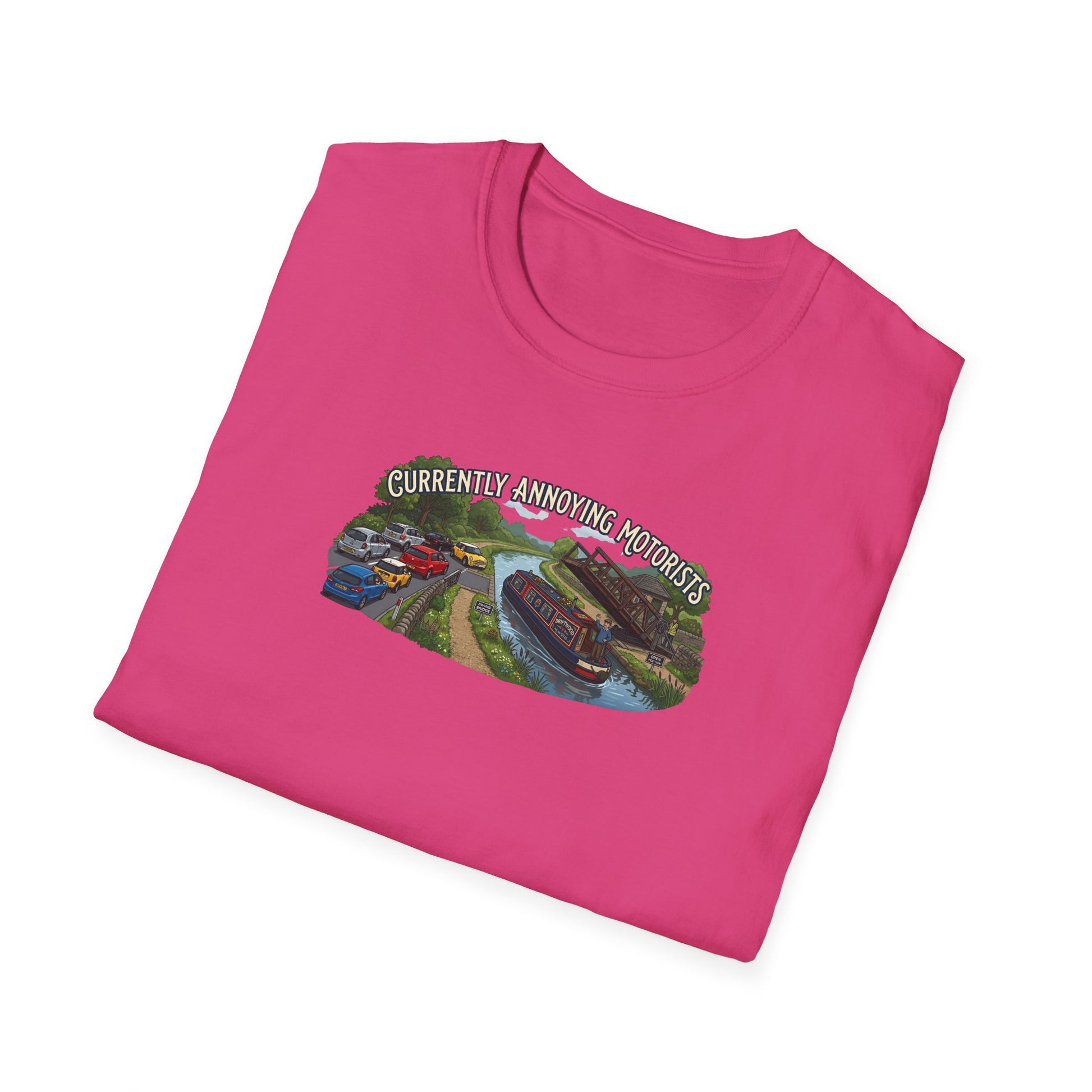 currently annoying motorists-canal swing bridge narrowboat humour t shirt