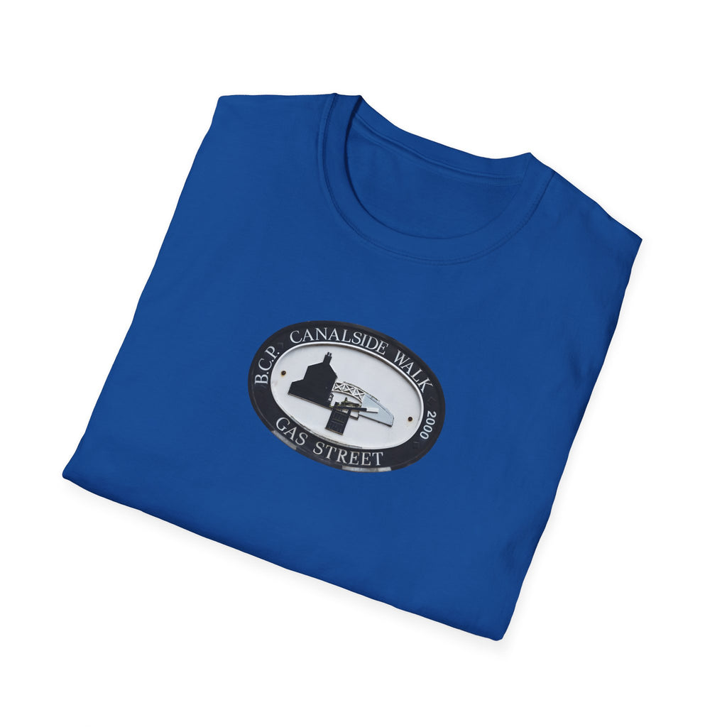  Birmingham famous Gas Street Canal Walk Plaque  white T-Shirt.