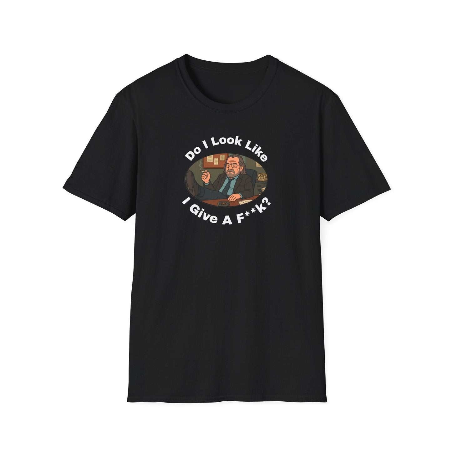 T-Shirt Gary Oldman Slow Horses Inspired Do I Look Like I Give a F*** Unisex Softstyle Printify