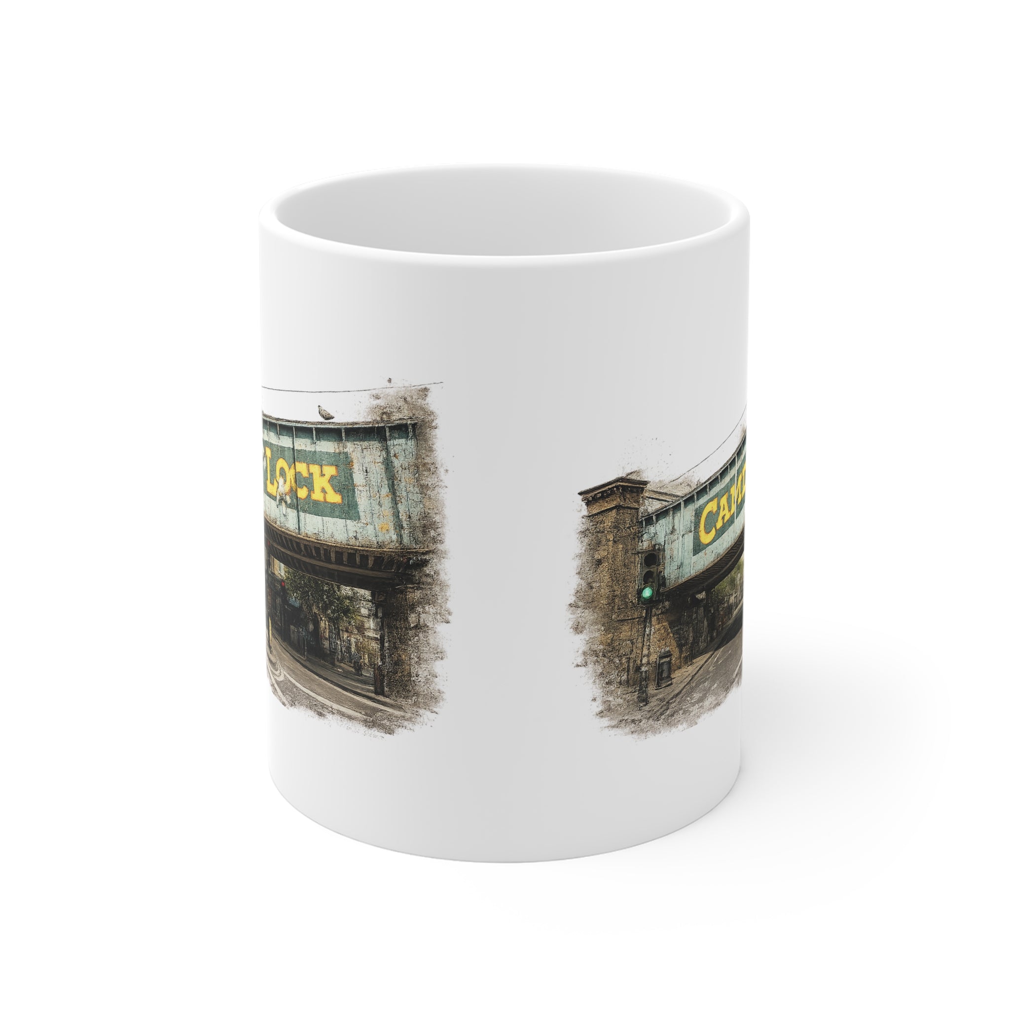 Camden Lock London Mug — Vintage  Bridge Canal Photo Coffee Cup