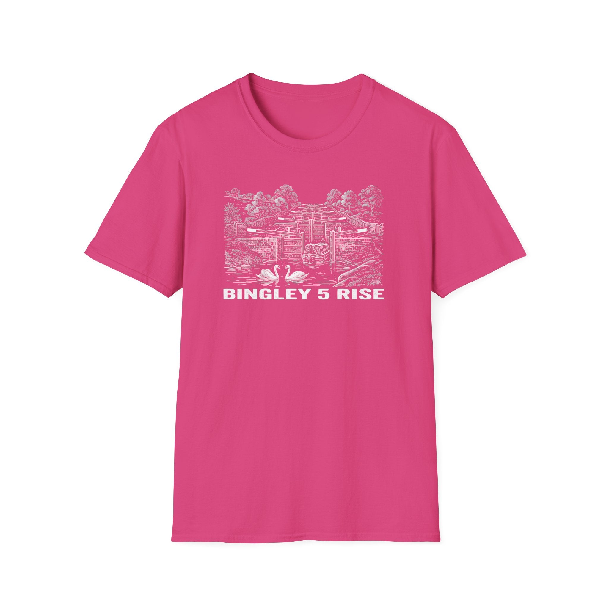 Bingley five-rise locks - Leeds and Liverpool Canal, T‑Shirt