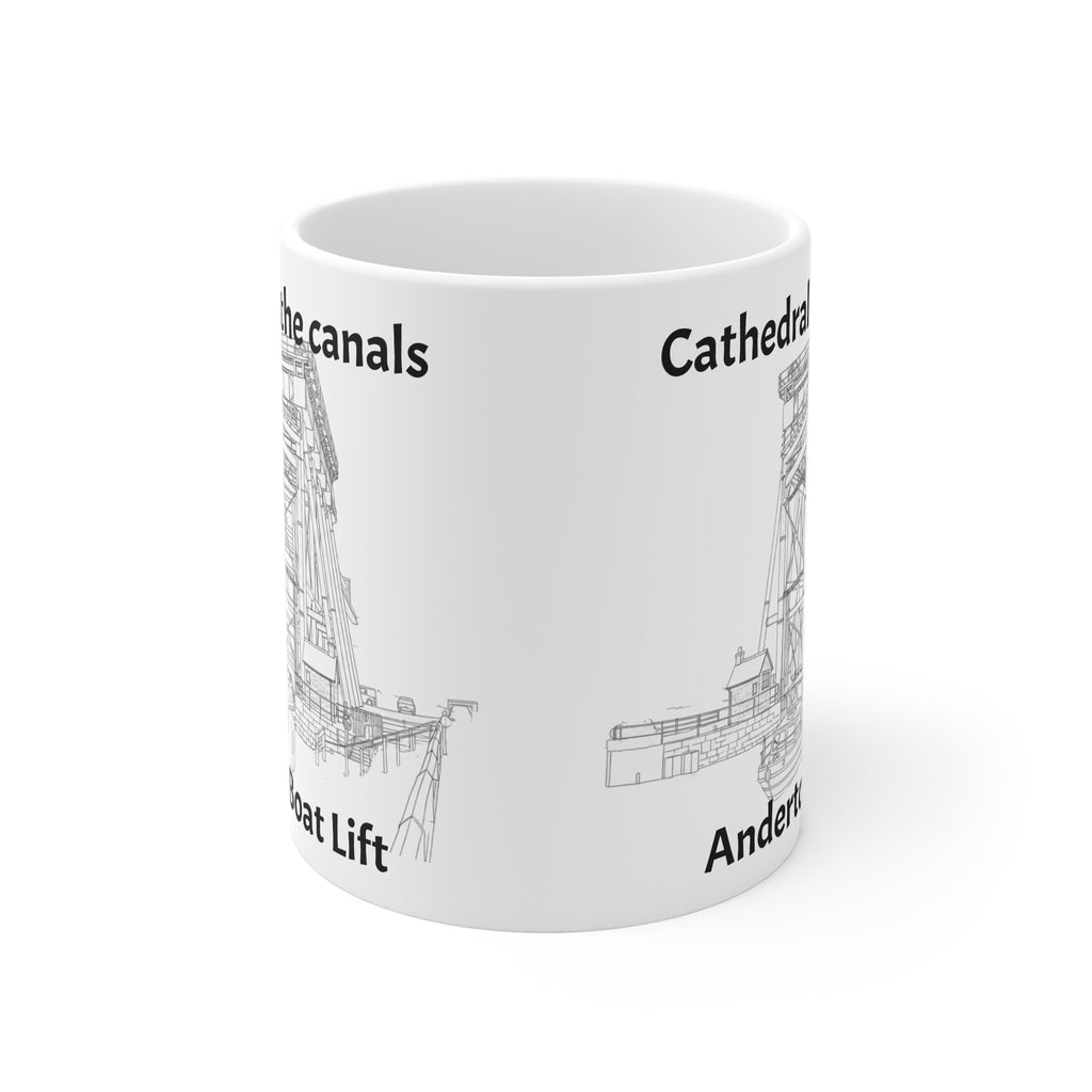 Cathedral of the Canals  Historic Anderton Boat Lift Mug |