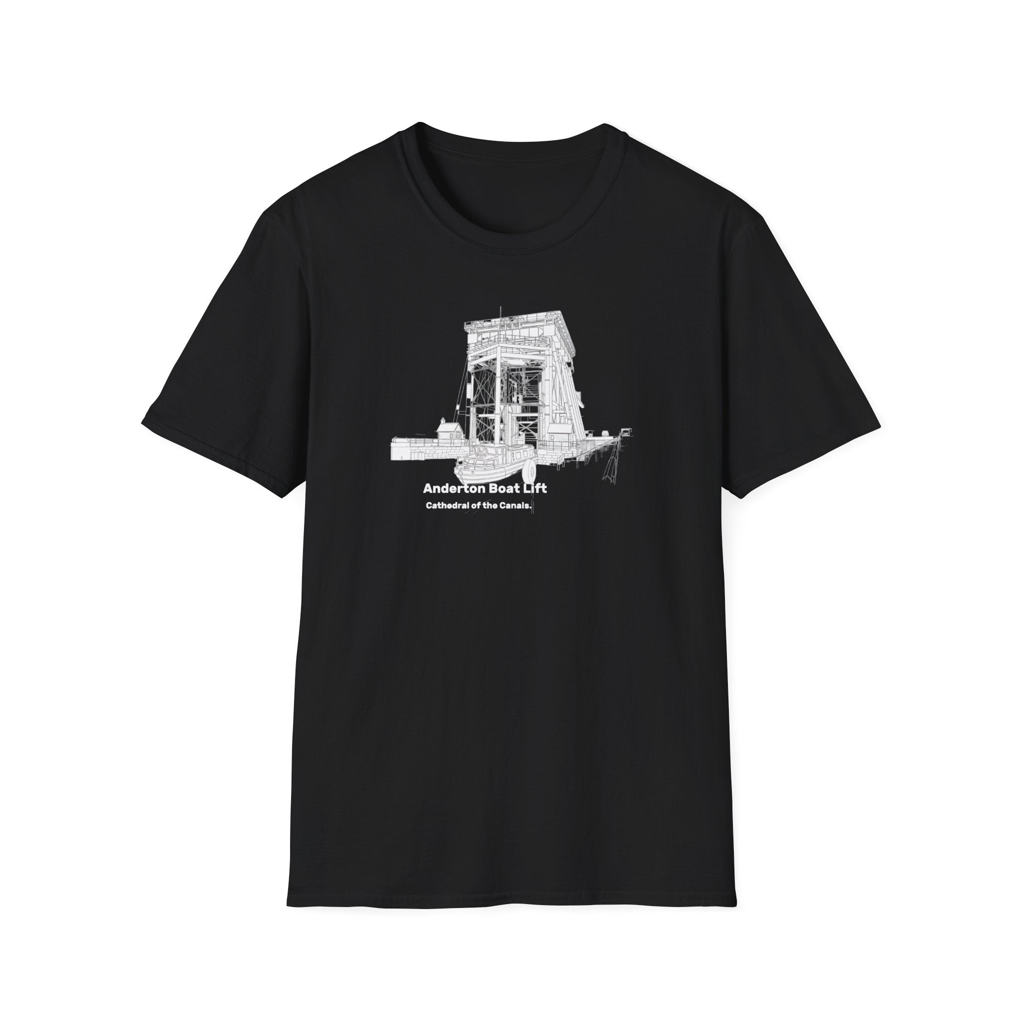 Anderton Boat Lift T-Shirt |  Cathedral of the Canals. canal landmark