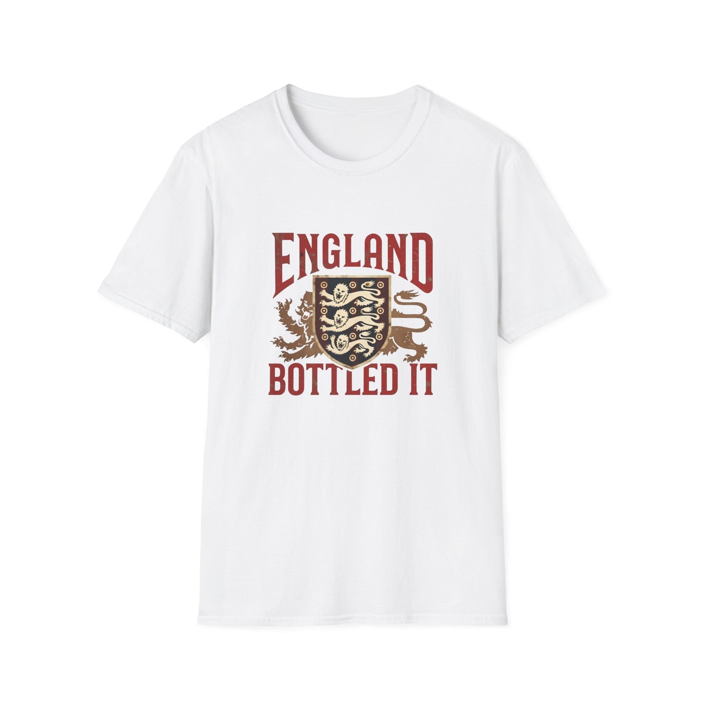England Bottled It T-Shirt — Vintage Three Lions Football Fan Tee Printify