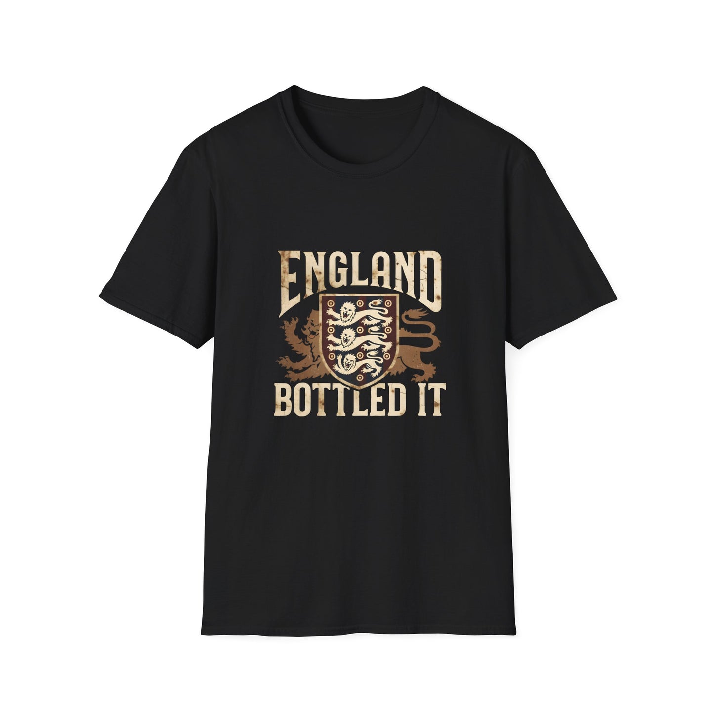 England Bottled It T-Shirt — Vintage Three Lions Football Fan Tee Printify
