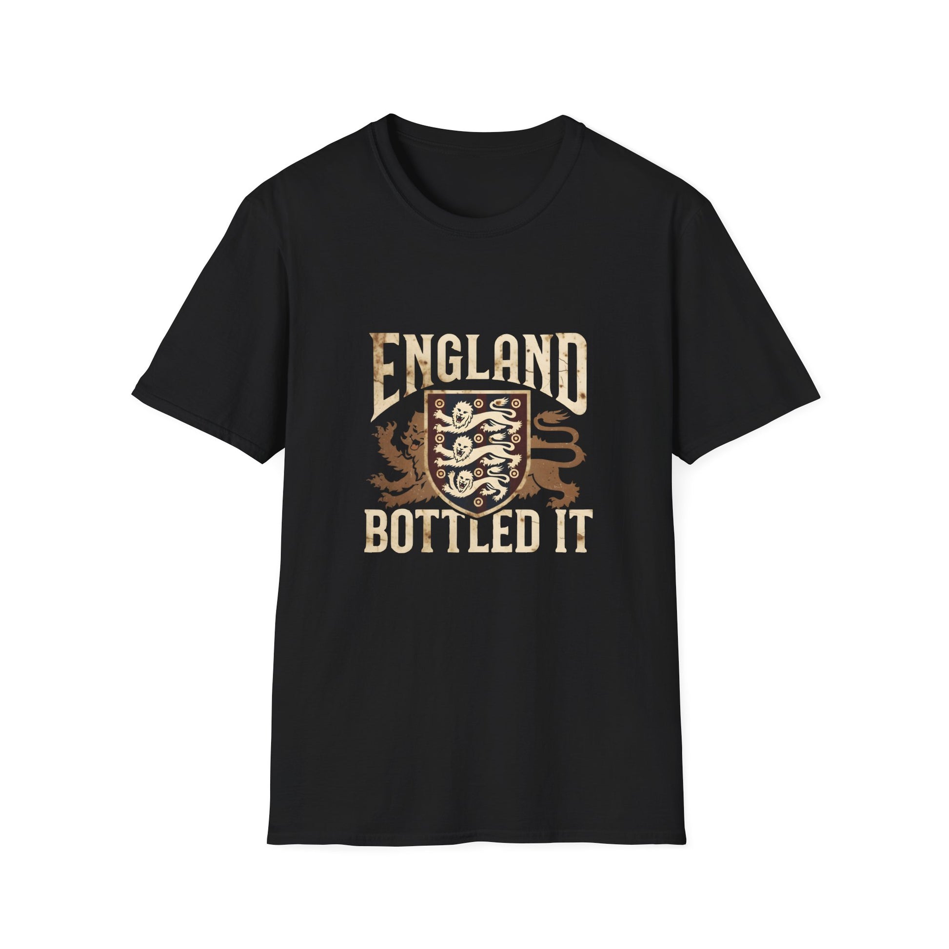 England Bottled It T-Shirt — Vintage Three Lions Football Fan Tee Printify