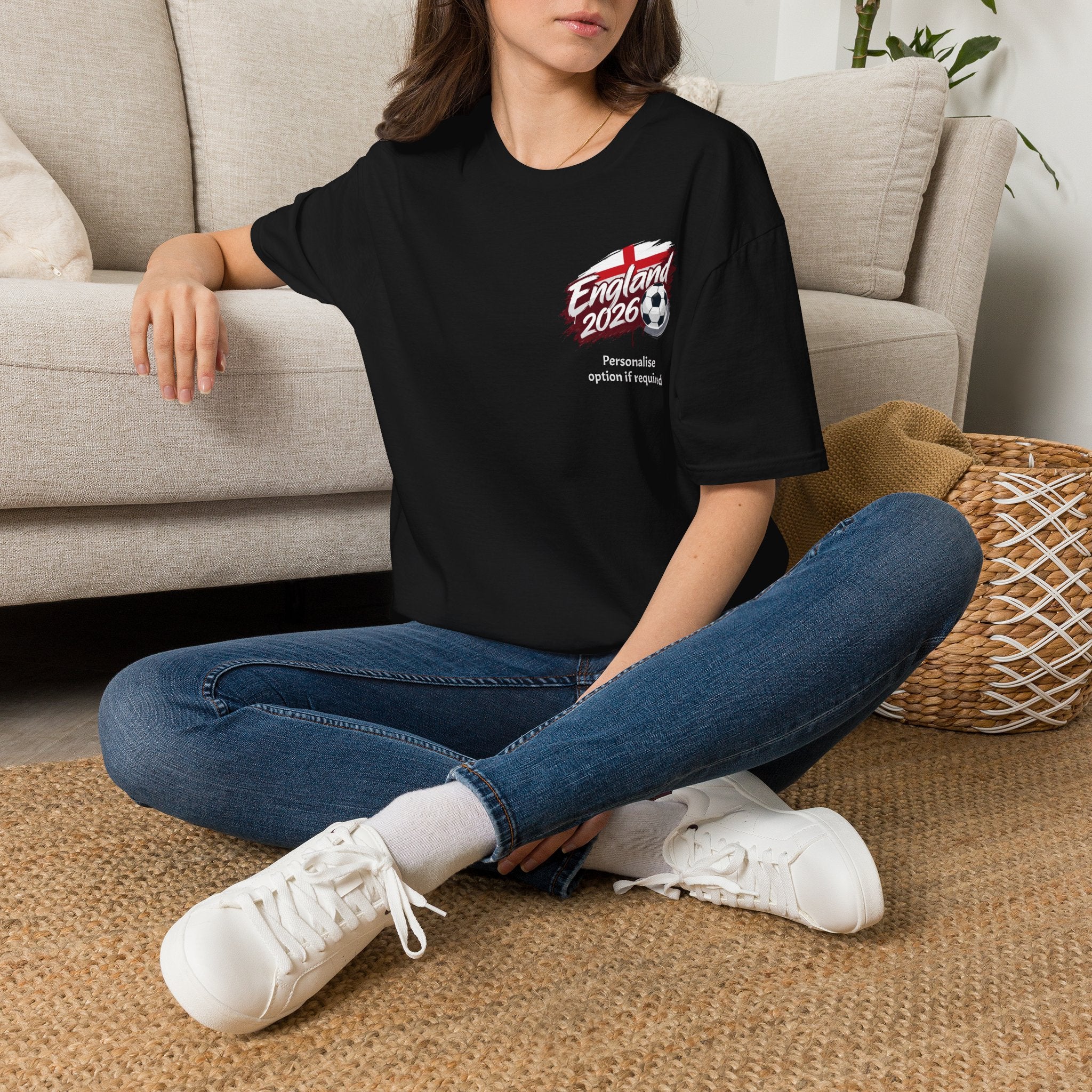 England 2026 Soccer T-Shirt — Football Fan Tee (customisable) Printify