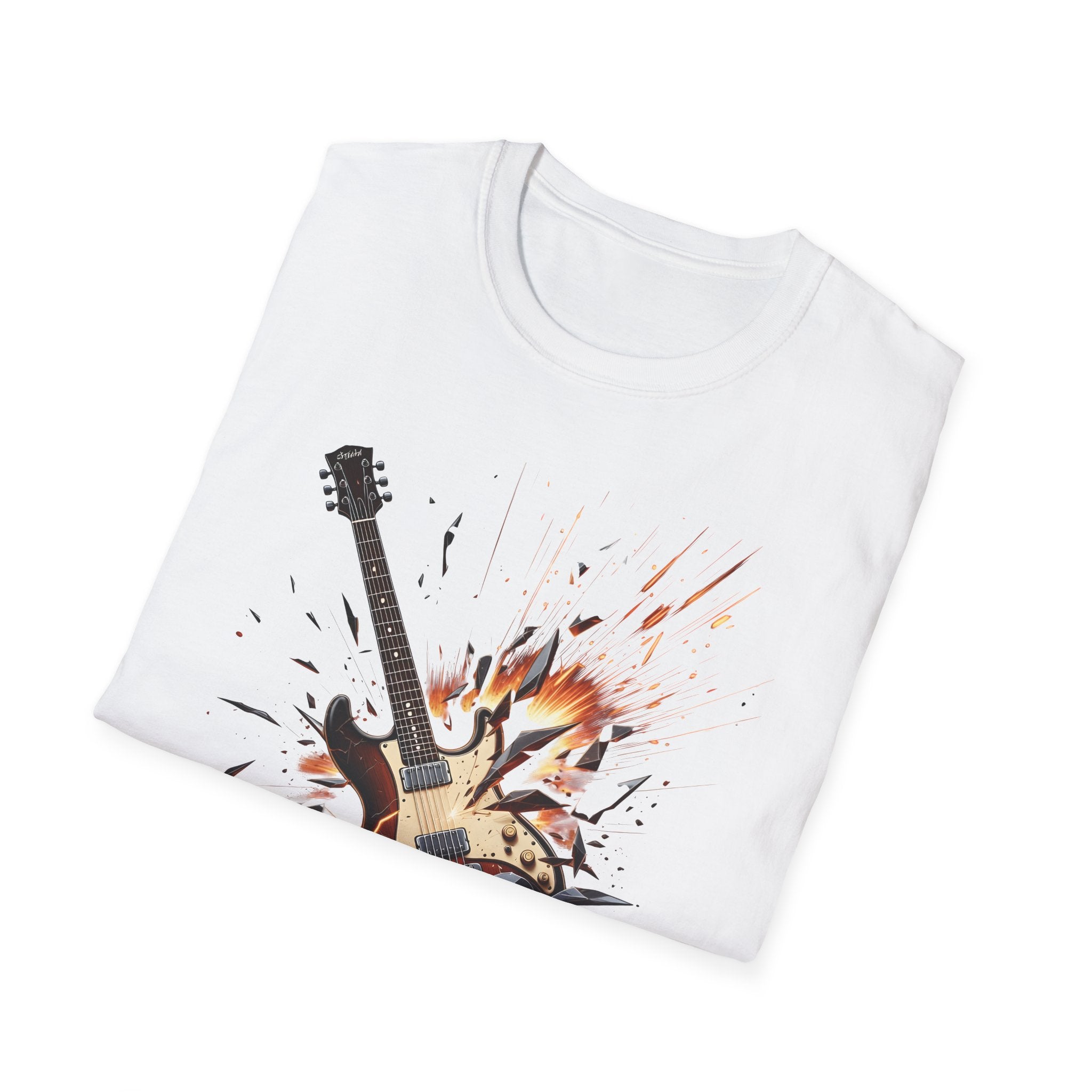 "Broken Guitar Smash" graphic T-Shirt