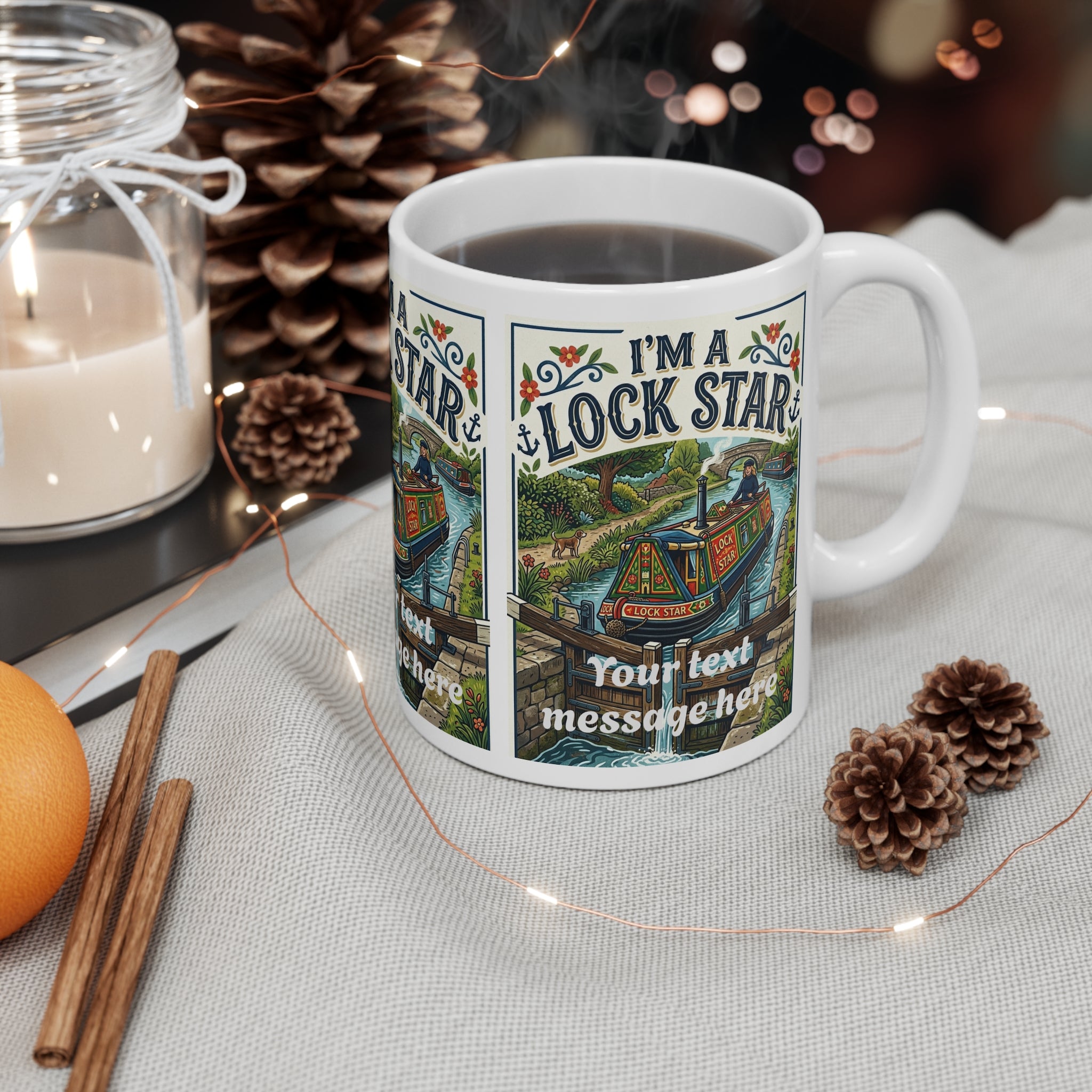 I'm a Lock Star, Personalised Coffee Mug 