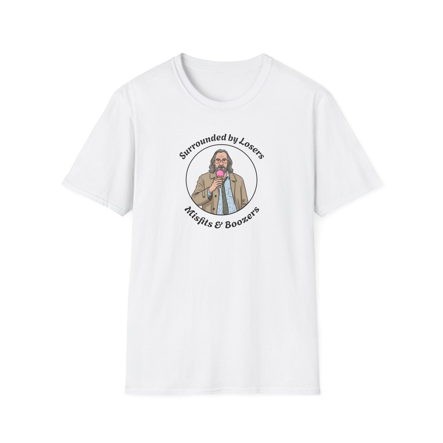 Slow Horses Jackson Lamb T-Shirt — 'Losers, Misfits & Boozers' Design
