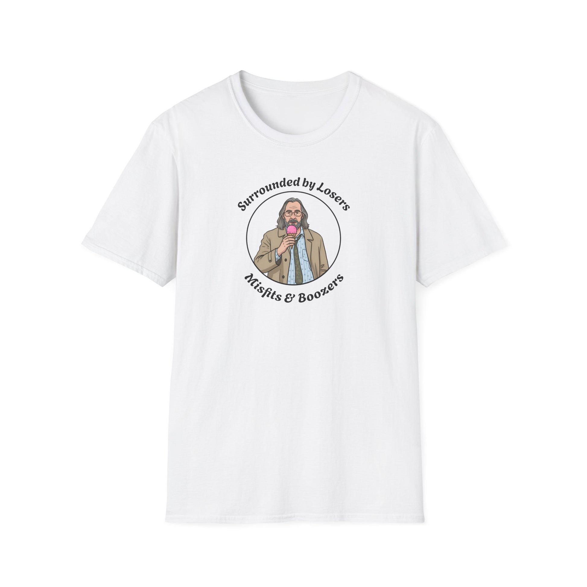 Slow Horses Jackson Lamb T-Shirt — 'Losers, Misfits & Boozers' Design