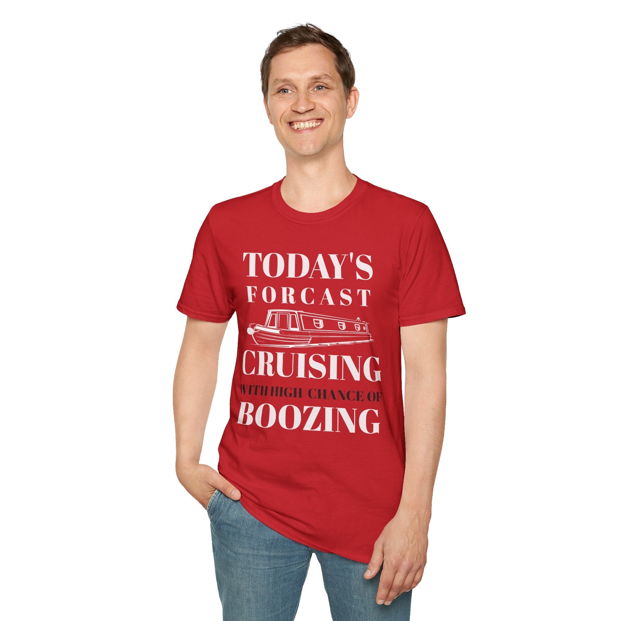 Cruising With High Chance of Boozing T-Shirt Printify