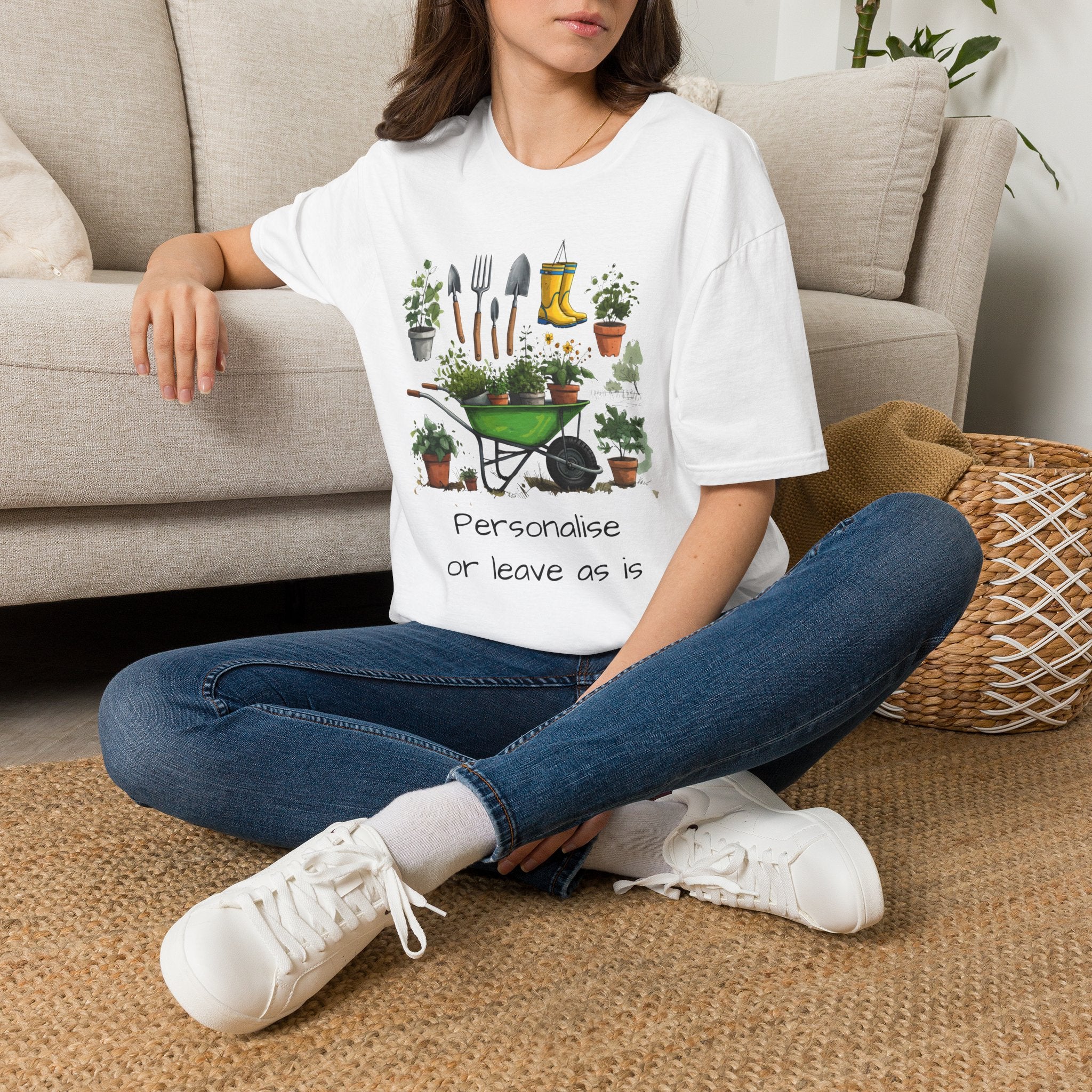 Gardening Tools Wheelbarrow T‑Shirt — Plant Lover Garden Tee Printify