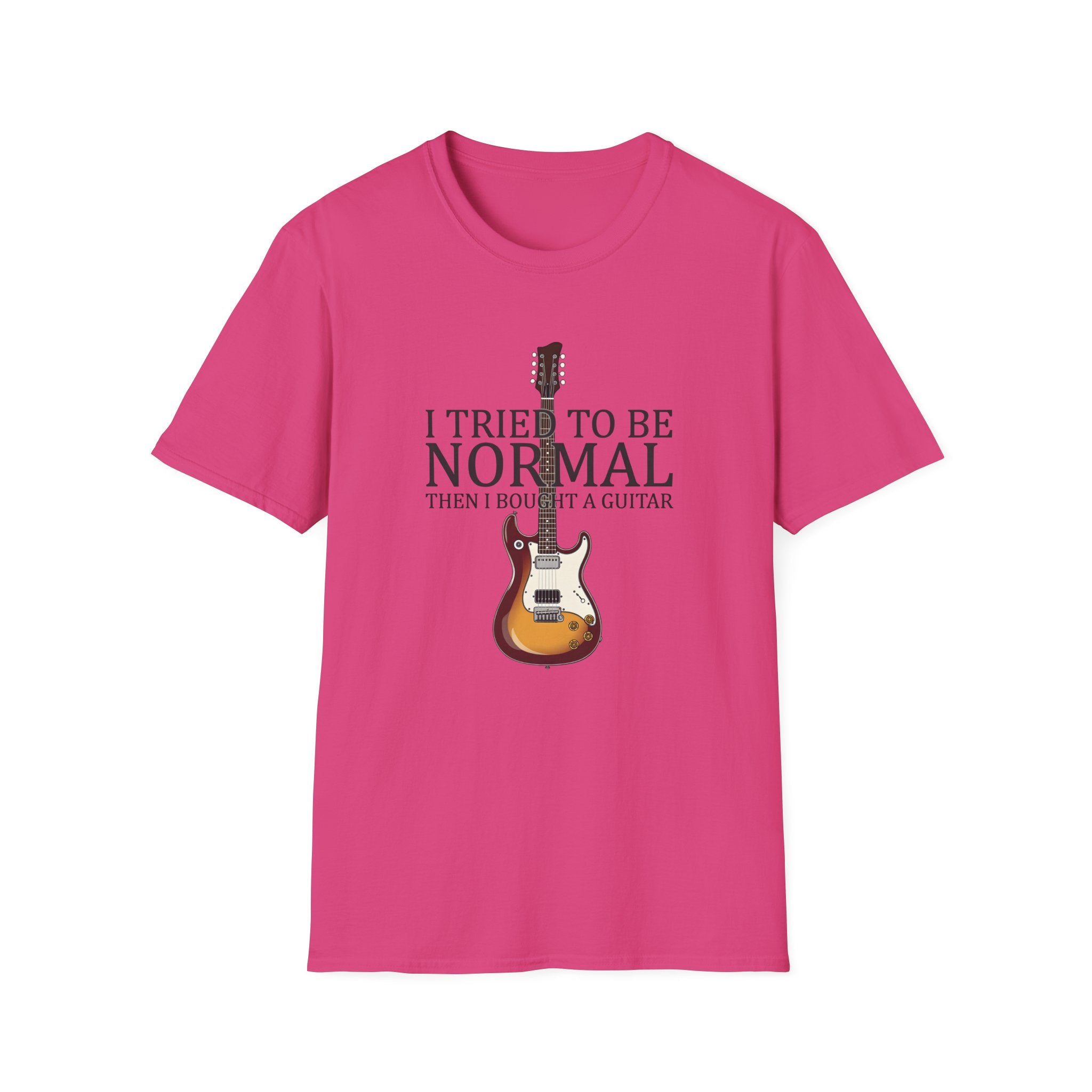 "I Tried To Be Normal..." Funny Guitar T-Shirt - Premium Cotton Tee