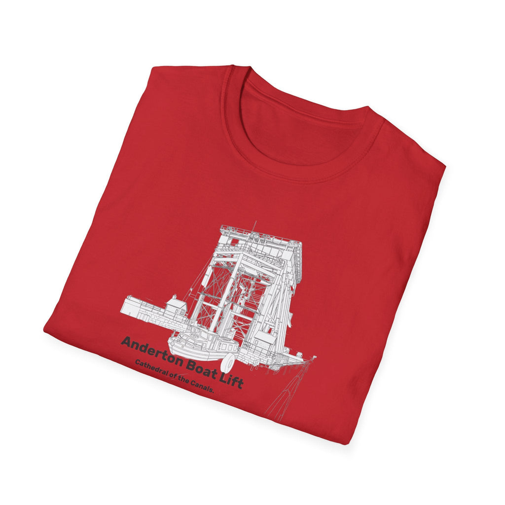 Anderton Boat Lift T-Shirt |  Cathedral of the Canals. canal landmark Printify