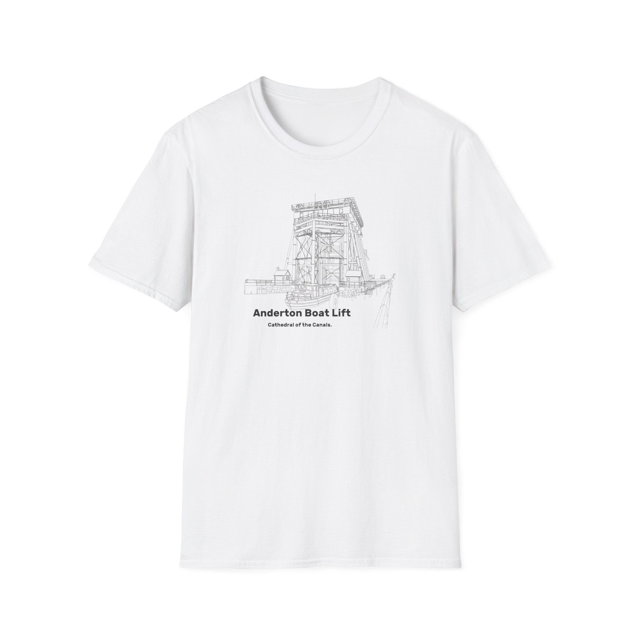 Anderton Boat Lift T-Shirt |  Cathedral of the Canals. canal landmark