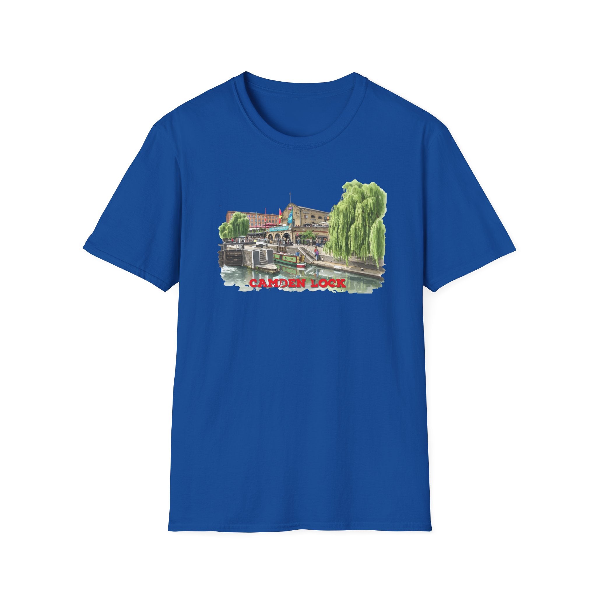 Camden  Lock  london T-Shirt —  Famous Regent Canal Side  Illustration Tee