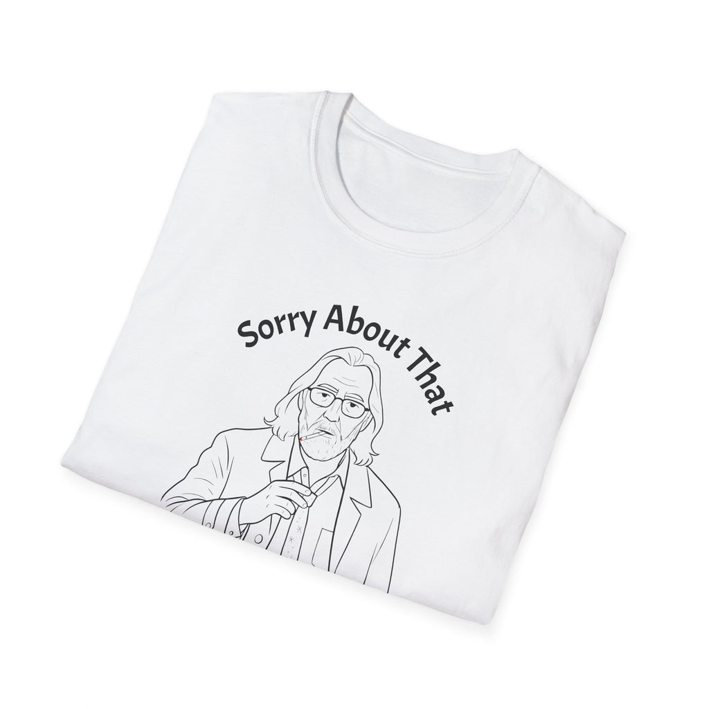 Gary Oldman AS Jackson Lamb TV Show Line Drawing Unisex T-Shirt - Sorry About That It Lingered Printify