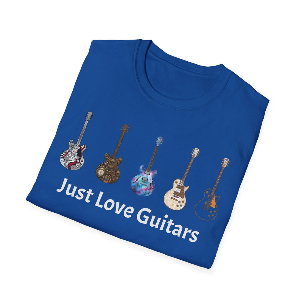 Just Love Guitars T-Shirt — Acoustic & Electric Guitar Lover Tee Printify