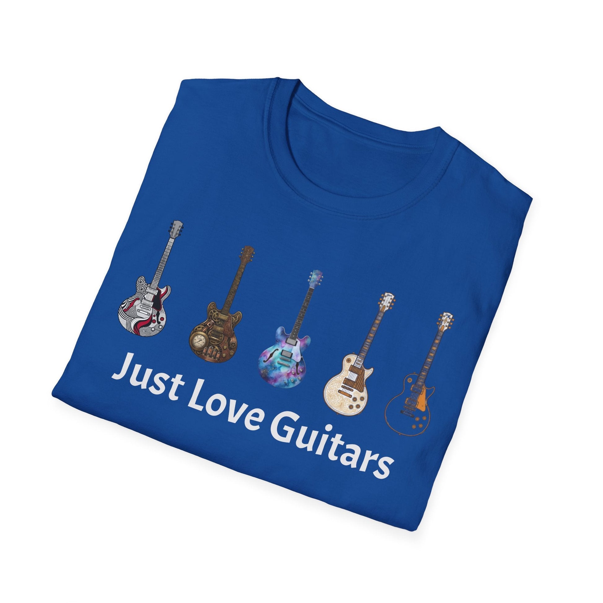 Just Love Guitars T-Shirt — Acoustic & Electric Guitar Lover Tee Printify