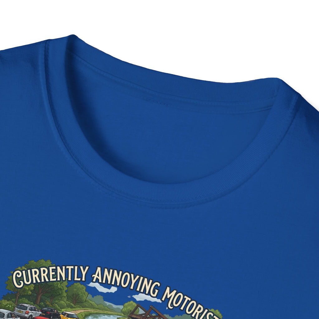 currently annoying motorists-canal swing bridge narrowboat humour t shirt