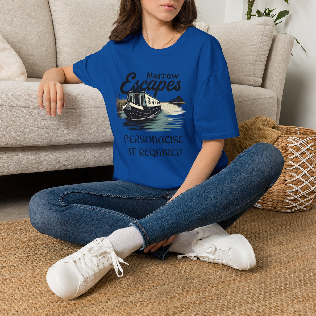 Classic Narrowboat t-shirt perfect for canal lovers, narrowboat owners & fans of Channel 4’s Narrow Escapes. Printify