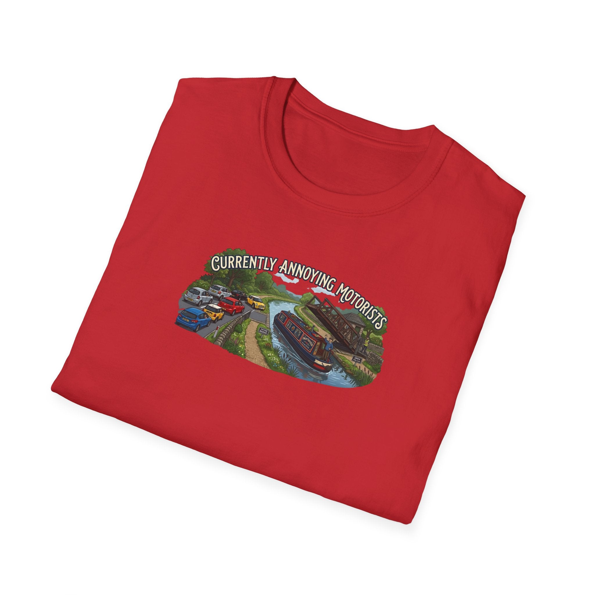 currently annoying motorists-canal swing bridge narrowboat humour t shirt
