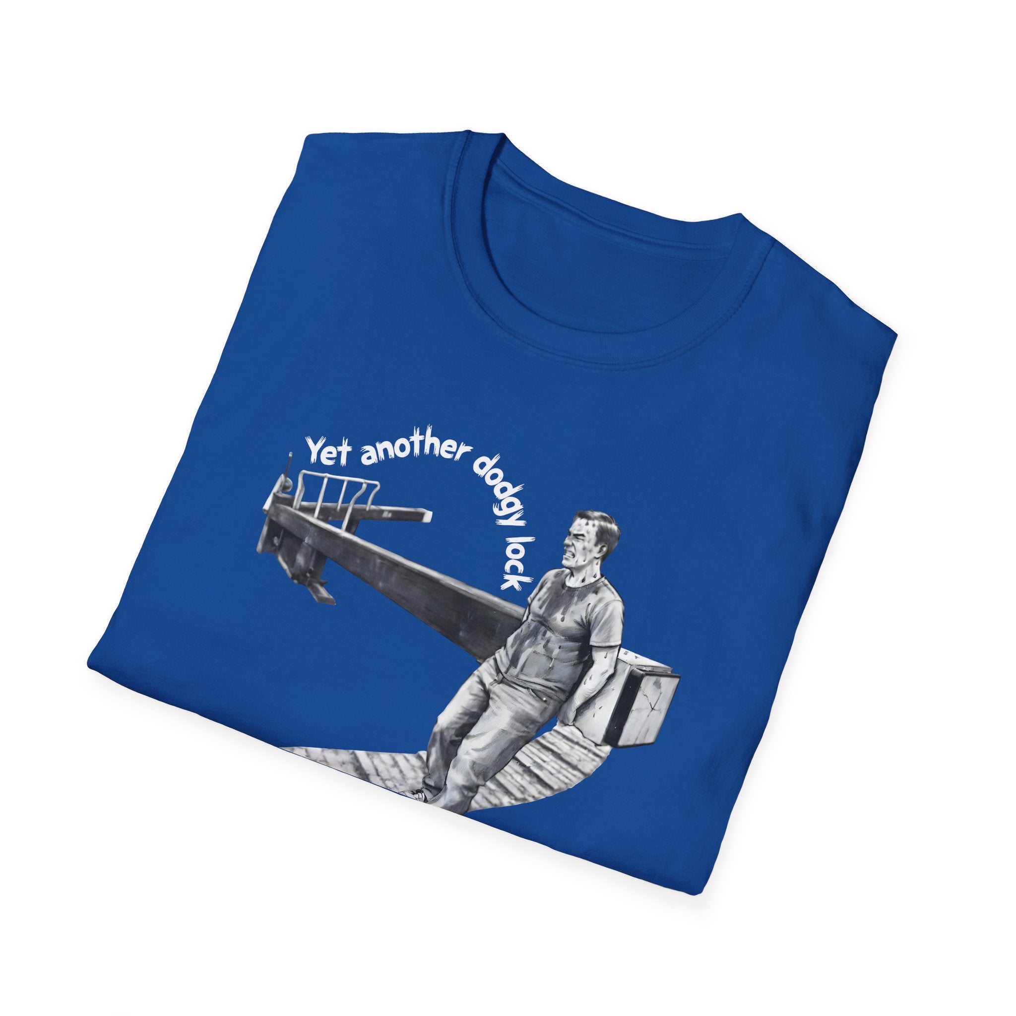 Yet Another Dodgy Lock | Funny Narrowboat Canal Lock Gate T-Shirt | Canal & Narrowboat Collection Printify