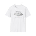 Canal Narrowboat "Home Is Where I Moor It" Unisex T Shirt Printify